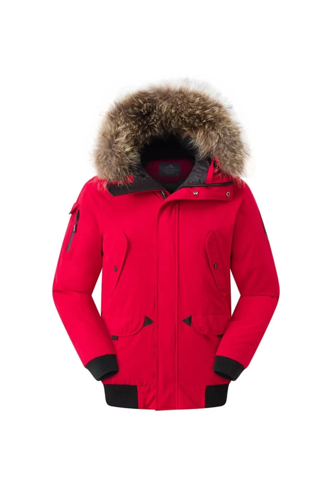 Blouson Homme Helvetica Mountain Pioneers Anchorage Men Raccoon Ed Red