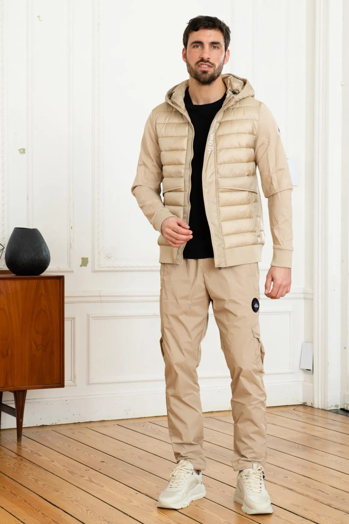 Blouson Homme Helvetica Mountain Pioneers West Beige