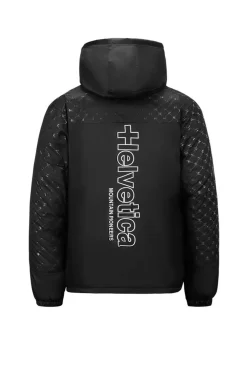 Blouson Homme Helvetica Mountain Pioneers Alaska2 Black Print