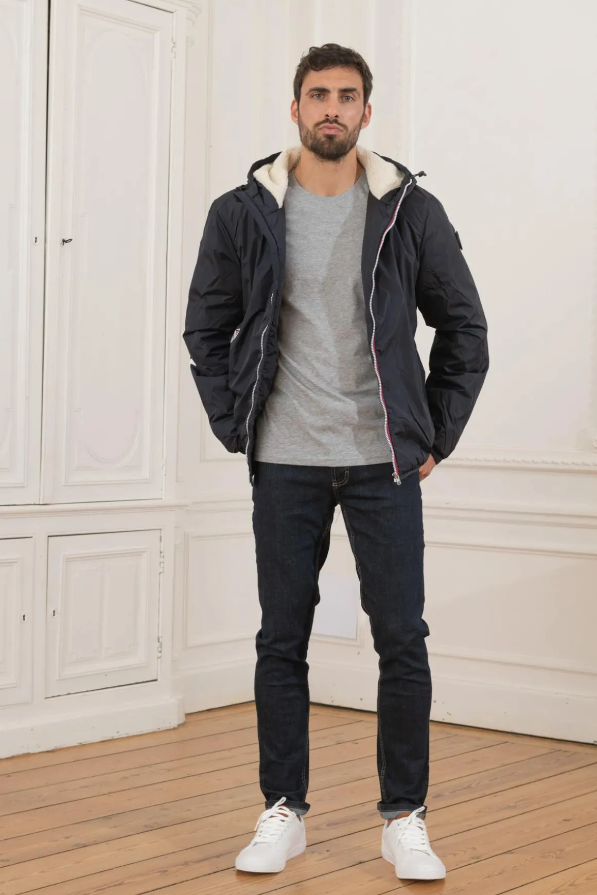 Blouson Homme Helvetica Mountain Pioneers Nils Dark Navy