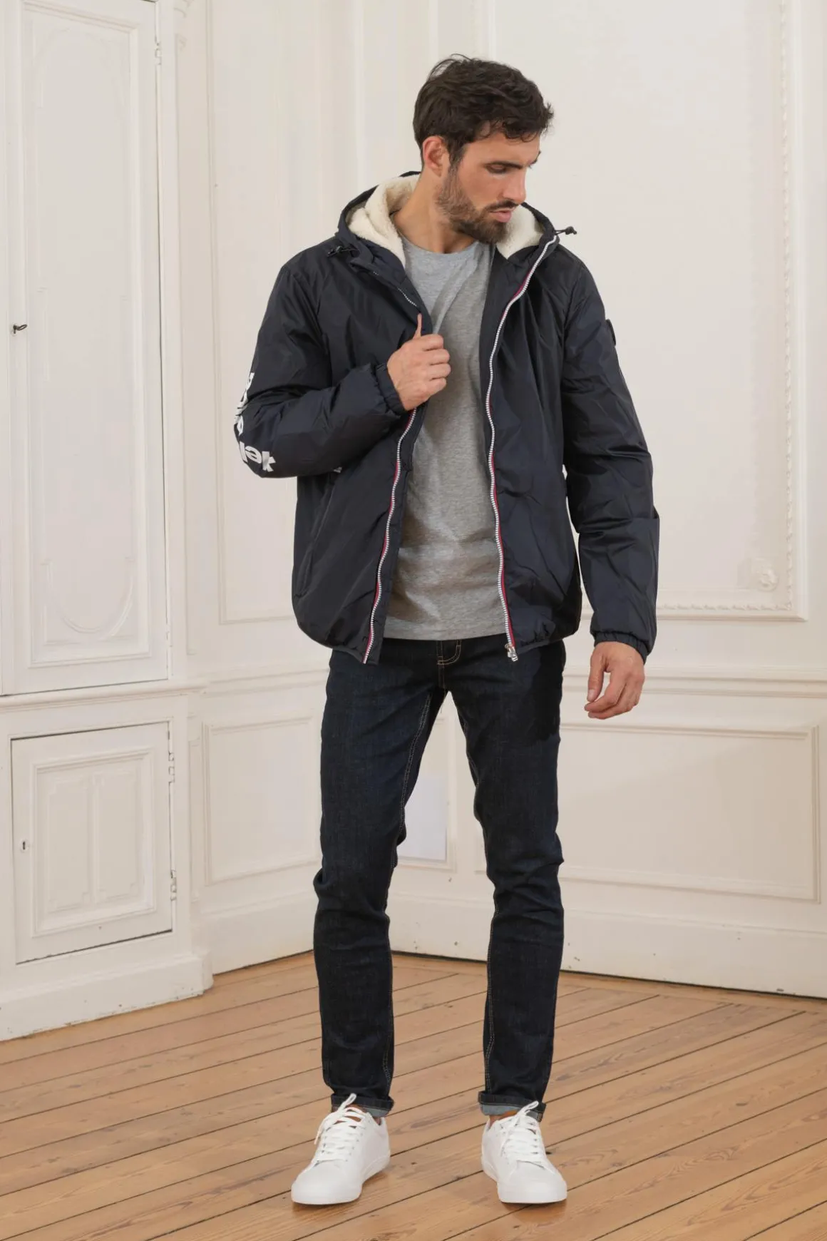 Blouson Homme Helvetica Mountain Pioneers Nils Dark Navy