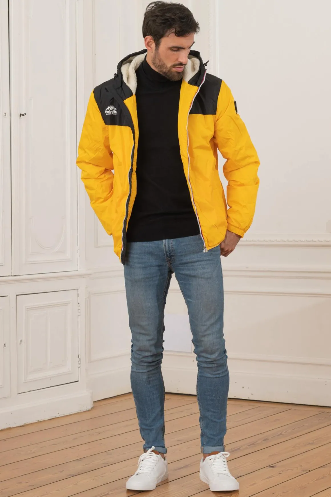 Blouson Homme Helvetica Mountain Pioneers Casey Yellow