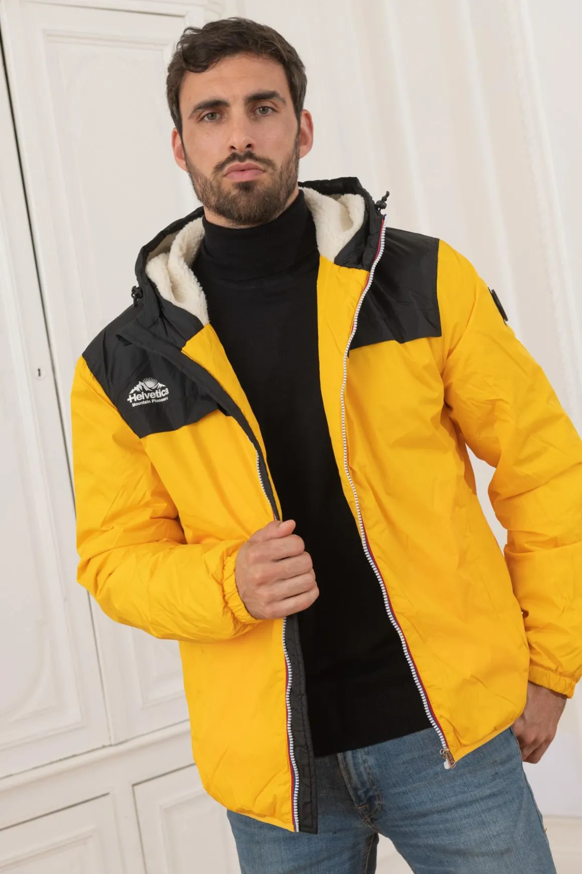 Blouson Homme Helvetica Mountain Pioneers Casey Yellow