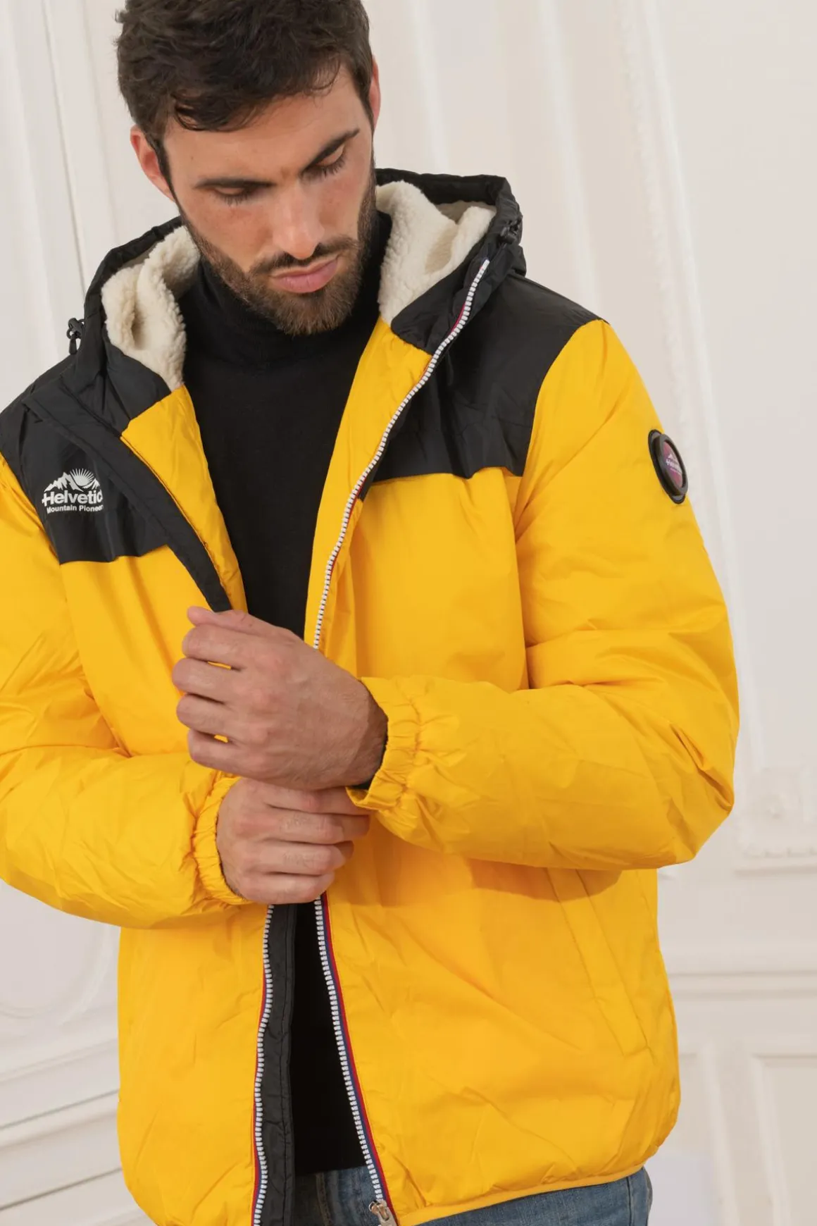 Blouson Homme Helvetica Mountain Pioneers Casey Yellow
