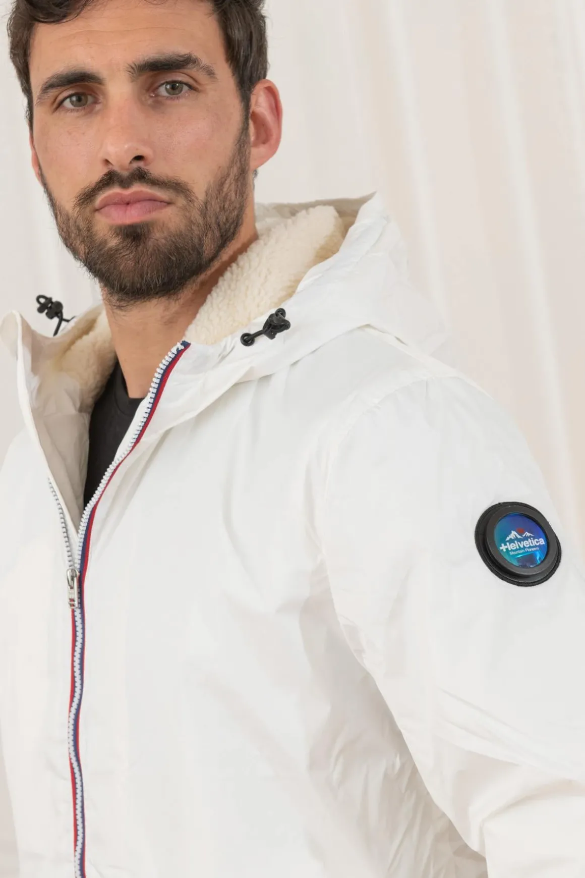 Blouson Homme Helvetica Mountain Pioneers Nils White