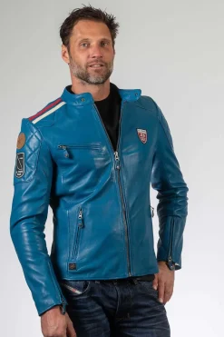 Blouson Homme 24H Le Mans Duff Sheep Crown Ocean Blue