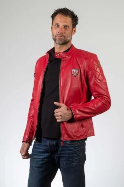 Blouson Homme 24H Le Mans Duff Sheep Crown Racing Red