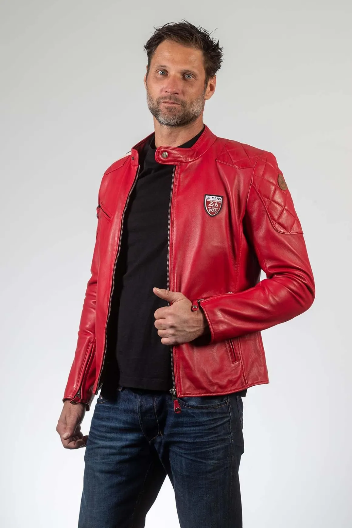 Blouson Homme 24H Le Mans Duff Sheep Crown Racing Red