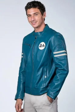 Blouson Homme 24H Le Mans Erwan Sheep Crown Ocean Blue