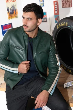 Blouson Homme 24H Le Mans Hans Vintage Green