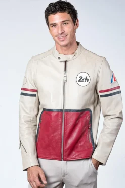 Blouson Homme 24H Le Mans Karl Sheep Crown Ecru/Racing
