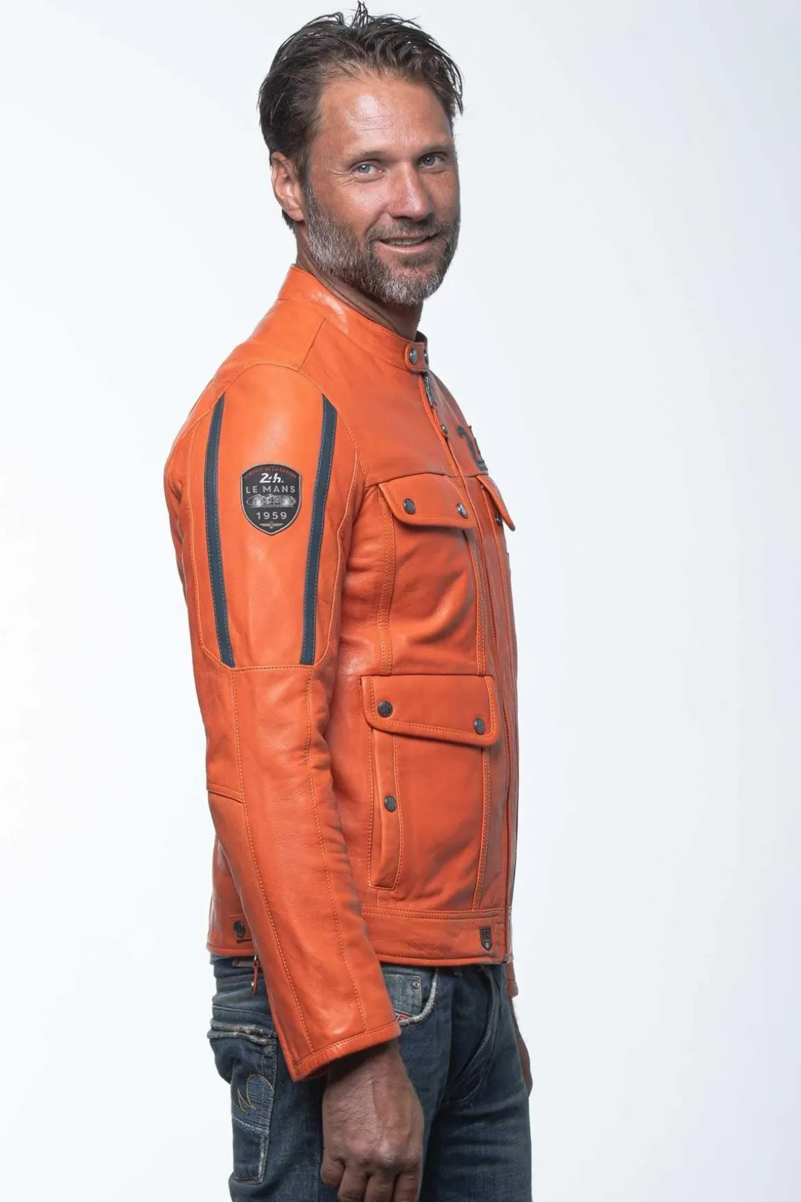 Blouson Homme 24H Le Mans Lagache4 Orange
