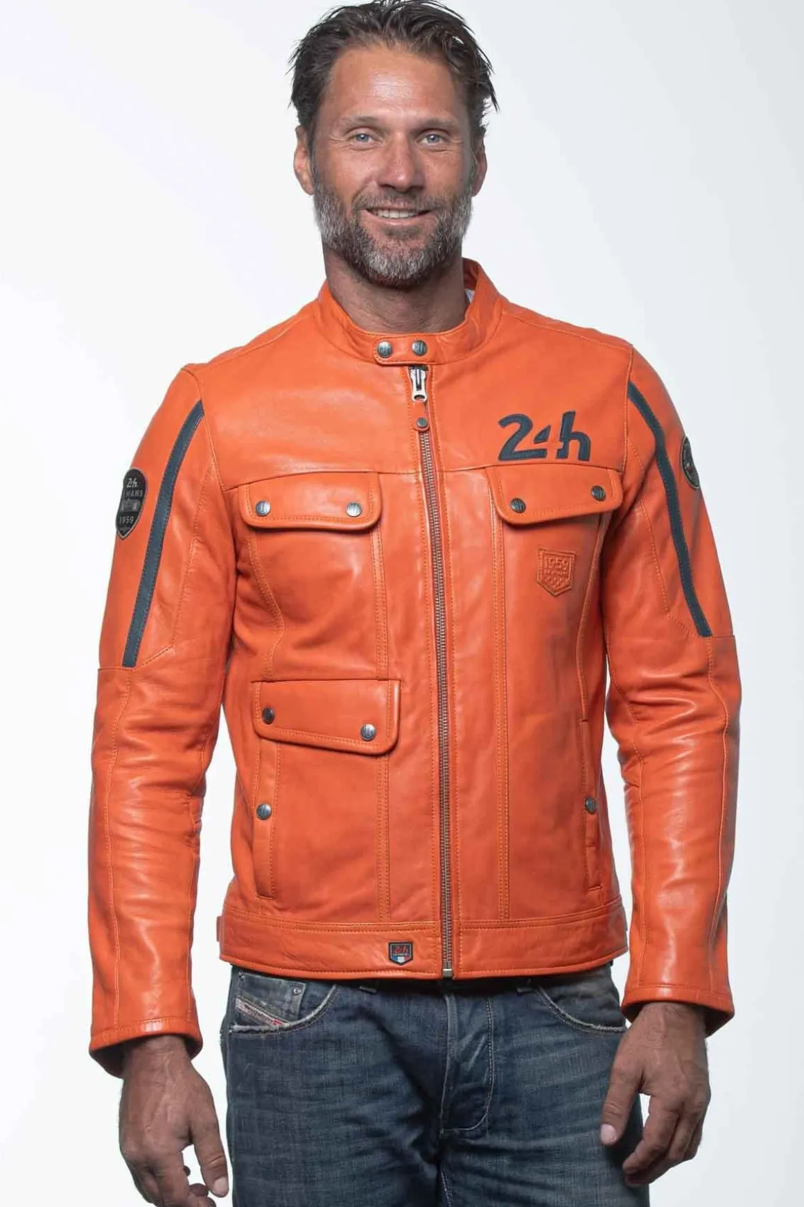Blouson Homme 24H Le Mans Lagache4 Orange