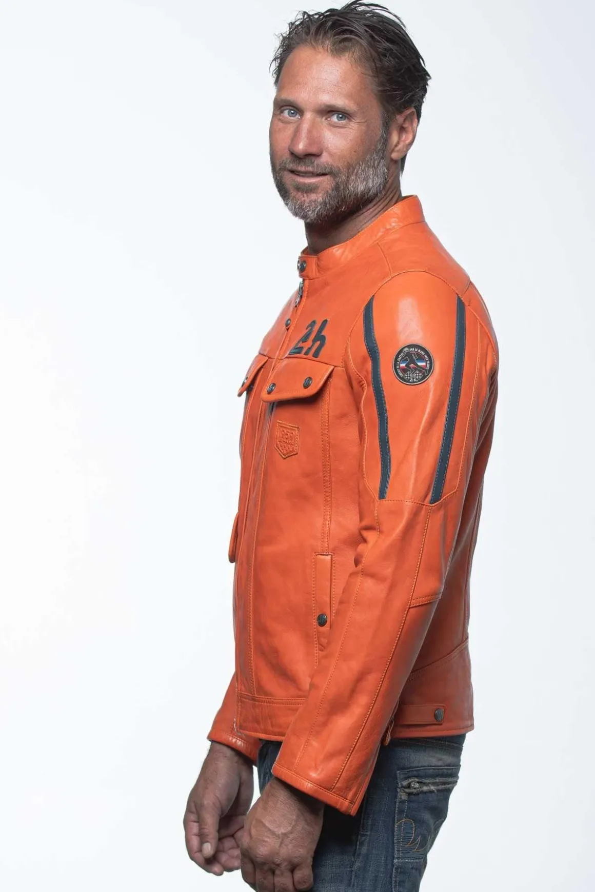 Blouson Homme 24H Le Mans Lagache4 Orange