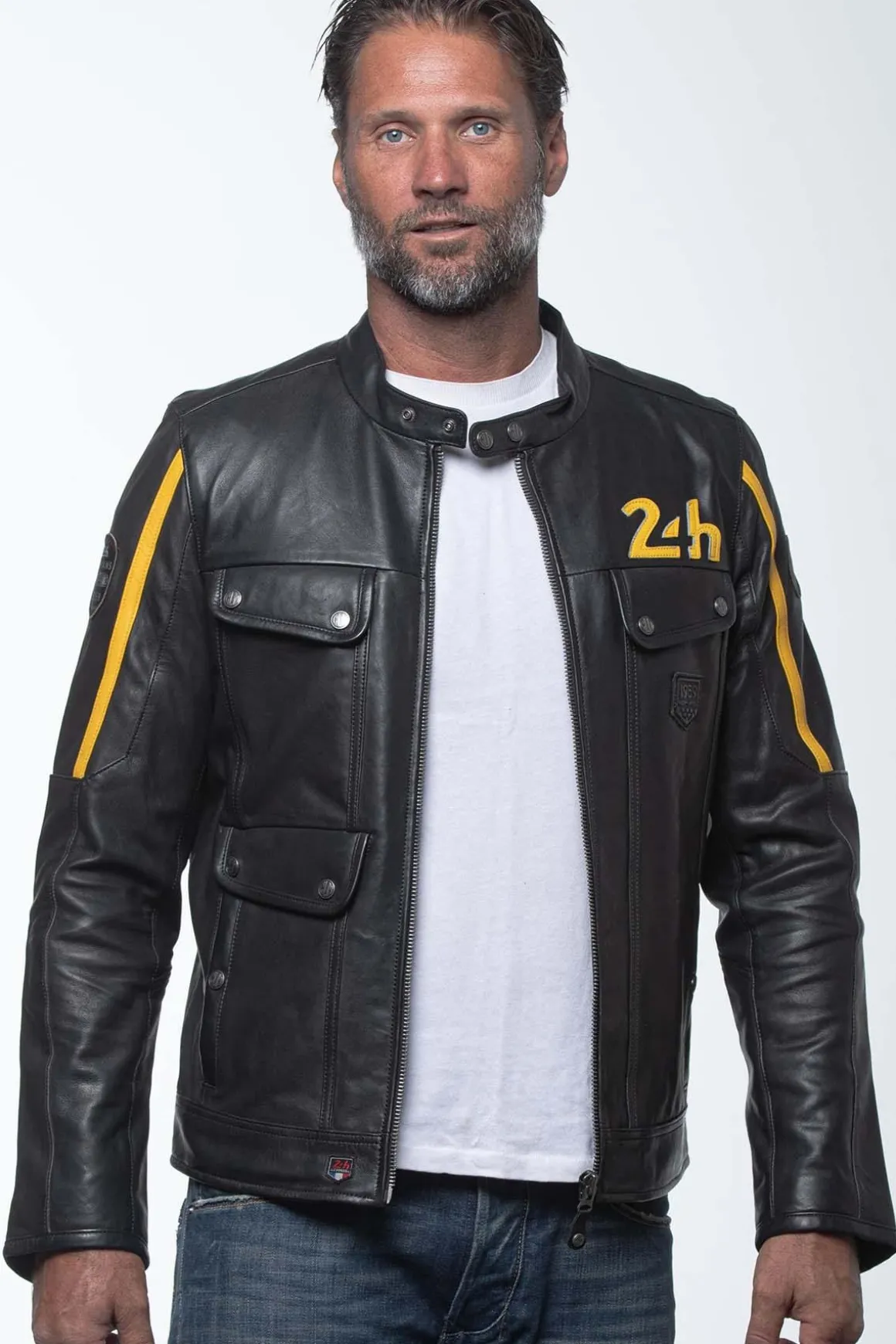 Blouson Homme 24H Le Mans Lagache3 Black/Banana