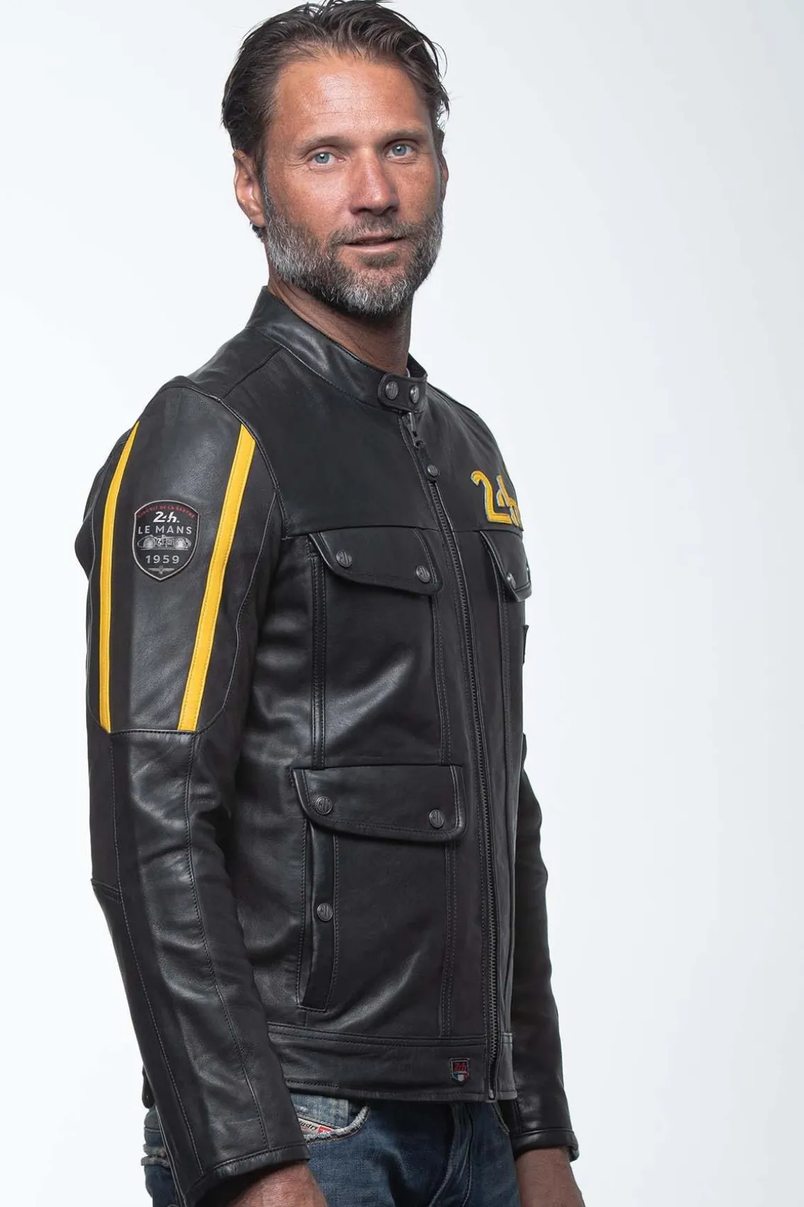 Blouson Homme 24H Le Mans Lagache3 Black/Banana