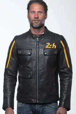 Blouson Homme 24H Le Mans Lagache3 Black/Banana