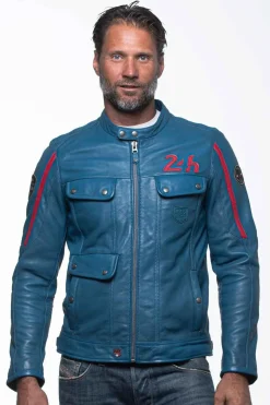 Blouson Homme 24H Le Mans Lagache4 Ocean Blue
