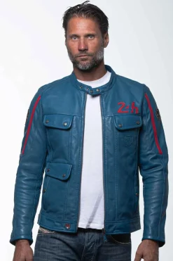 Blouson Homme 24H Le Mans Lagache4 Ocean Blue
