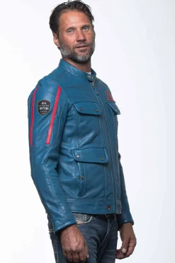 Blouson Homme 24H Le Mans Lagache4 Ocean Blue