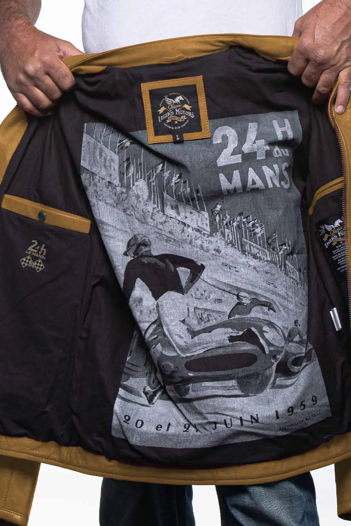 Blouson Homme 24H Le Mans Lagache4 Yellow