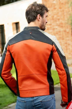 Blouson Homme 24H Le Mans Lino Orange