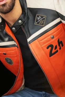 Blouson Homme 24H Le Mans Lino Orange