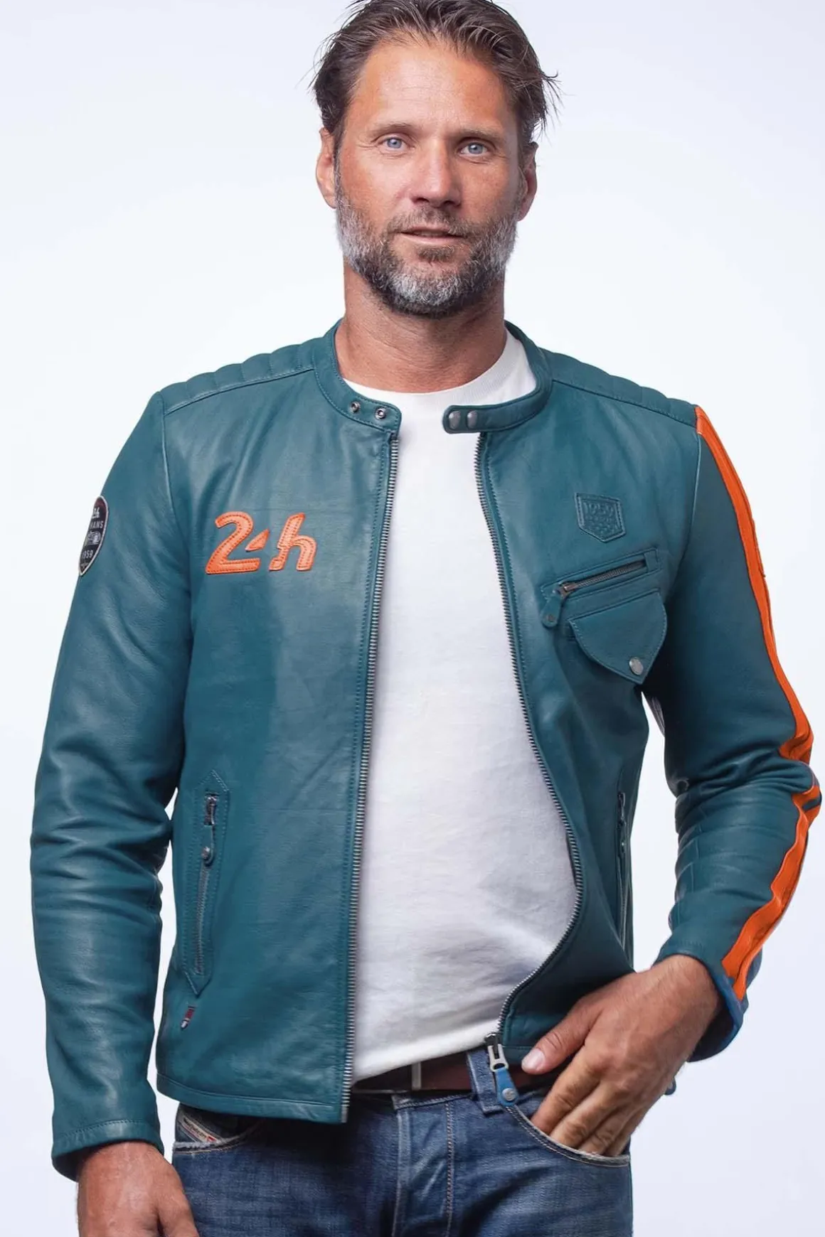Blouson Homme 24H Le Mans Marne3 Royal Bleu/Orange