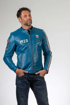 Blouson Homme 24H Le Mans Marne Sheep Crown Ocean Blue