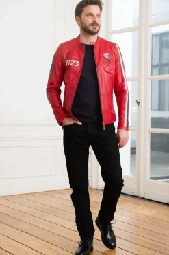 Blouson Homme 24H Le Mans Marne Sheep Crown Racing Red