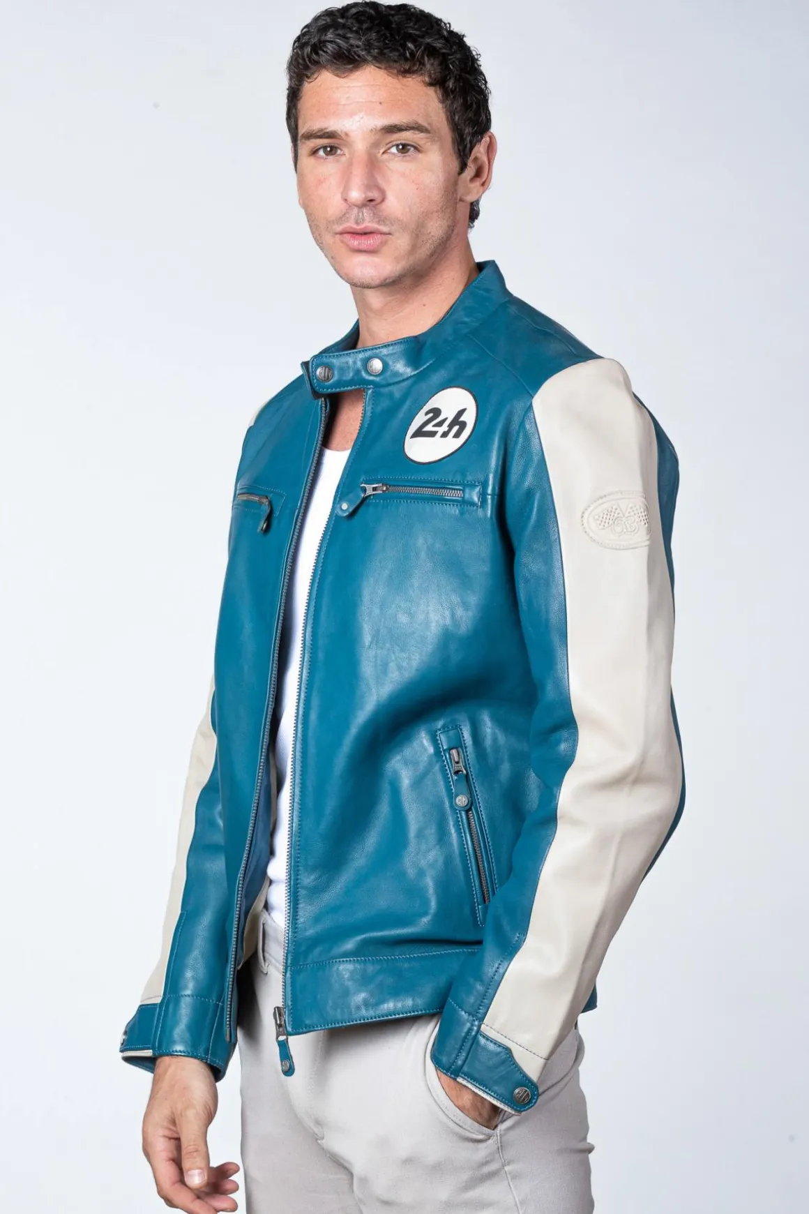 Blouson Homme 24H Le Mans Max Sheep Crown Ocean Blue