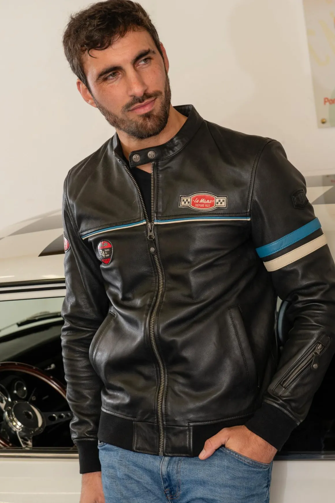 Blouson Homme 24H Le Mans Miles Sheep Crown Black