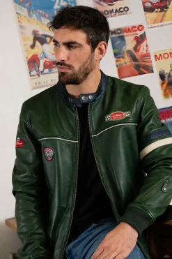 Blouson Homme 24H Le Mans Miles Sheep Crown Green / Navy