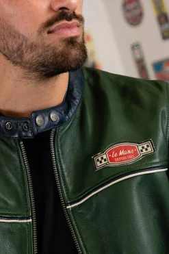 Blouson Homme 24H Le Mans Miles Sheep Crown Green / Navy