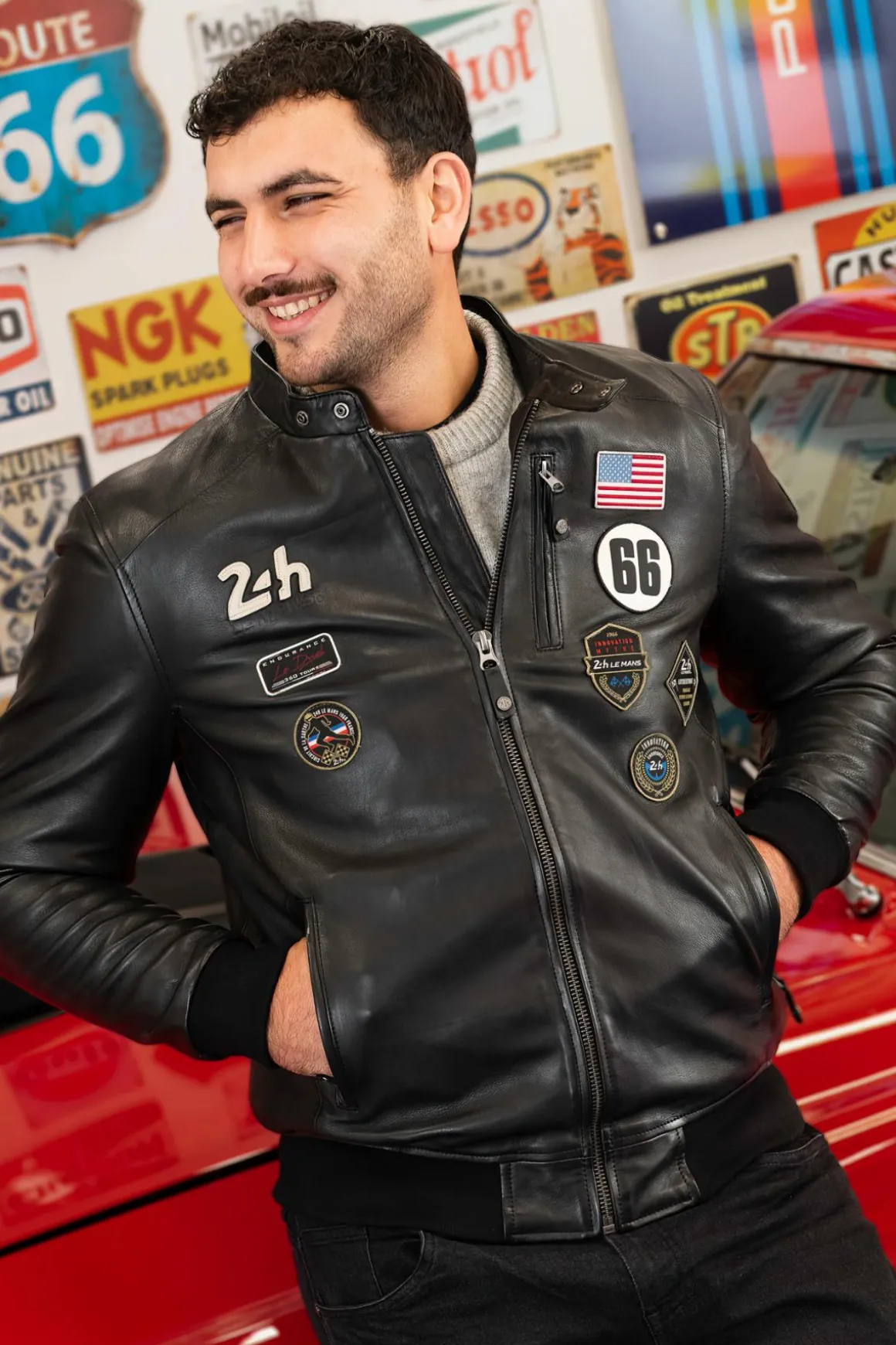Blouson Homme 24H Le Mans Pierre Black