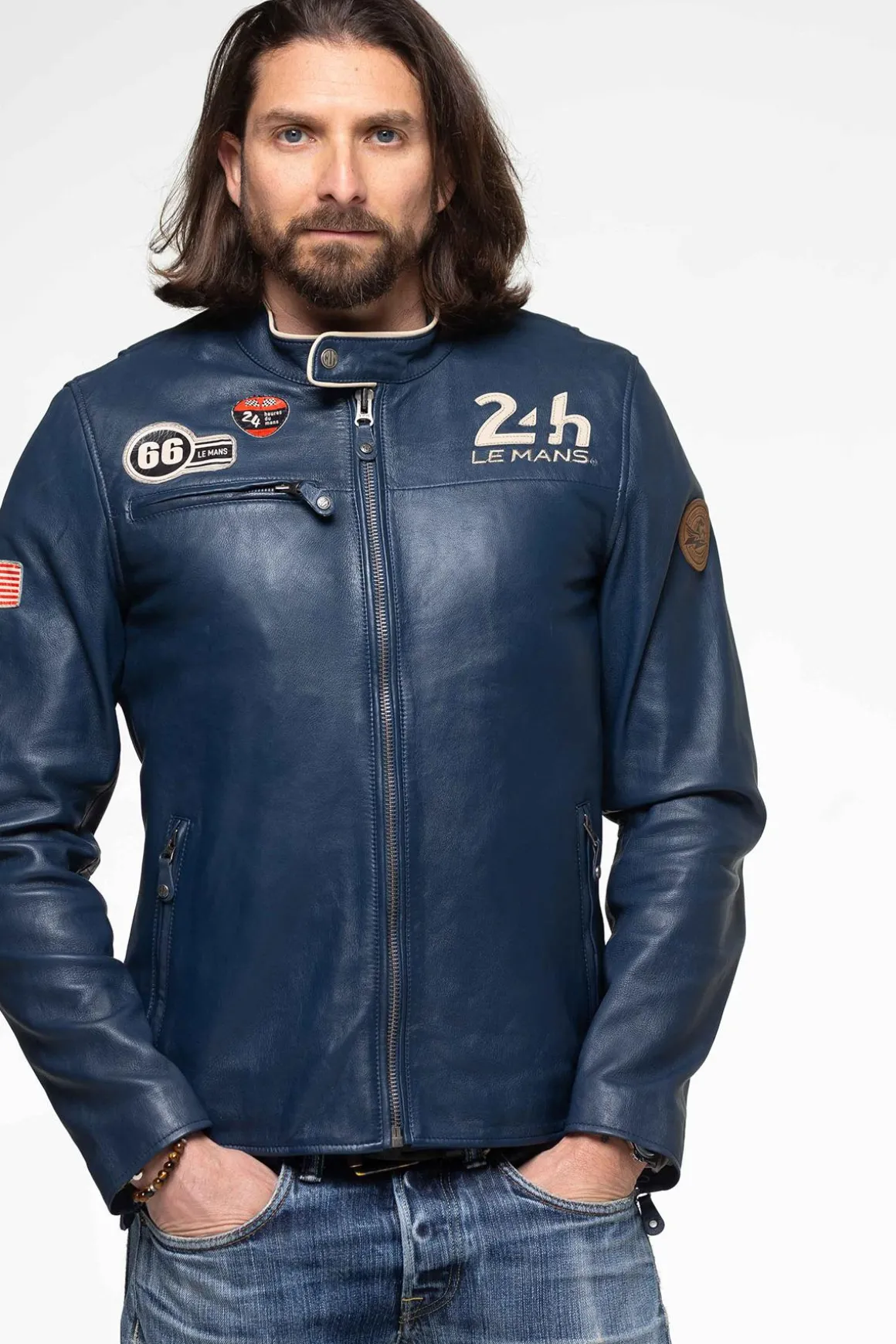Blouson Homme 24H Le Mans Shadow Sheep Crown Royal Blue