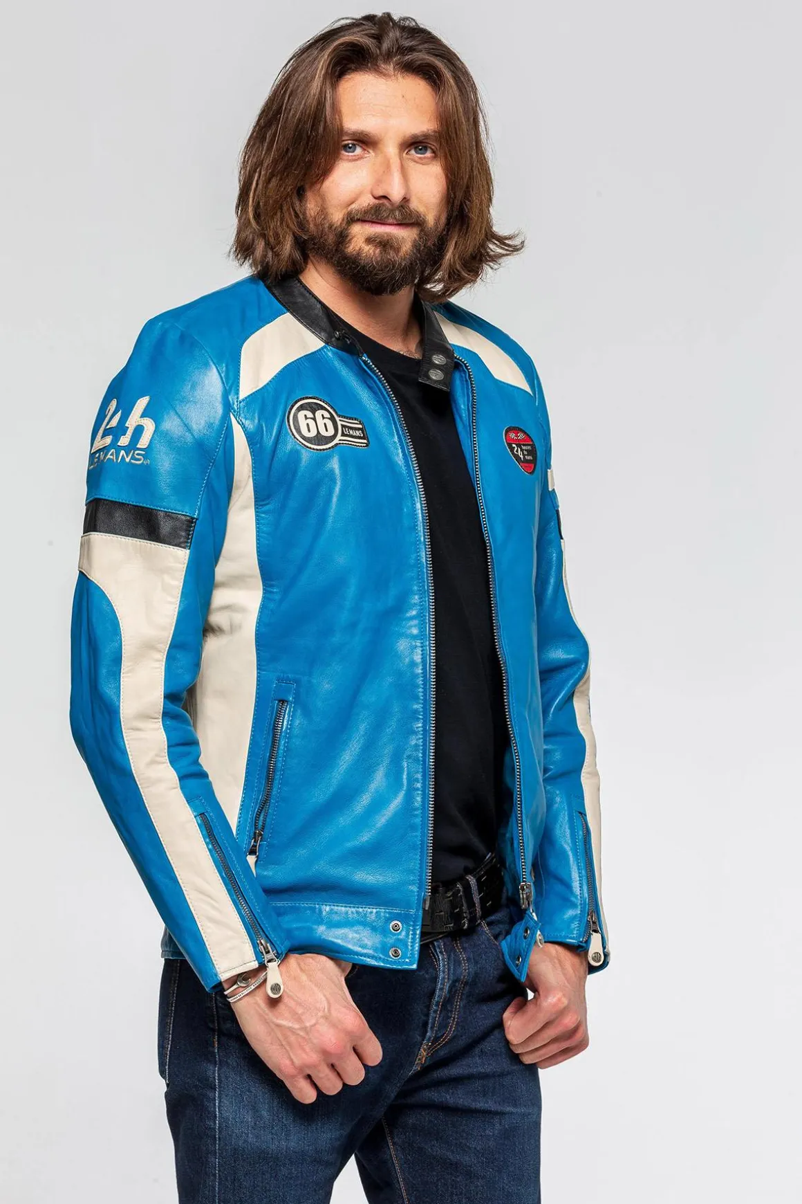 Blouson Homme 24H Le Mans Shelby-Lm Sheep Crown Gitanes / Ecru