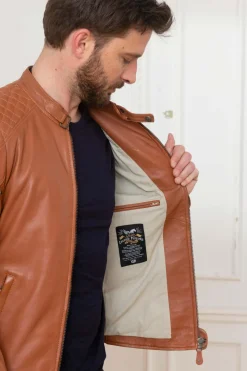 Blouson Homme 24H Le Mans Silverstone Sheep Crown Havane