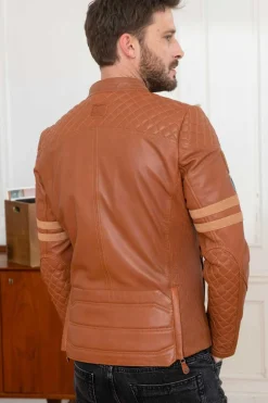 Blouson Homme 24H Le Mans Silverstone Sheep Crown Havane