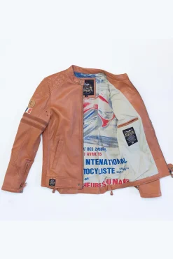 Blouson Homme 24H Le Mans Silverstone Sheep Crown Havane