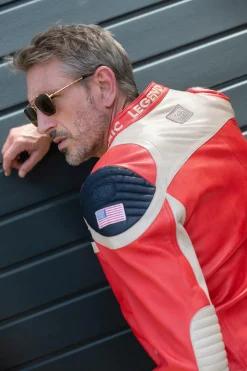 Blouson Homme 24H Le Mans Steel Sheep Crown Red / Off White