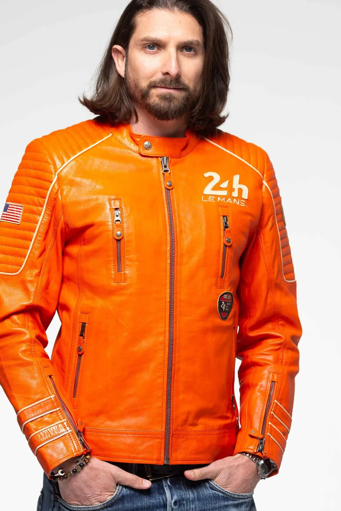 Blouson Homme 24H Le Mans Weldon Sheep Crown Orange
