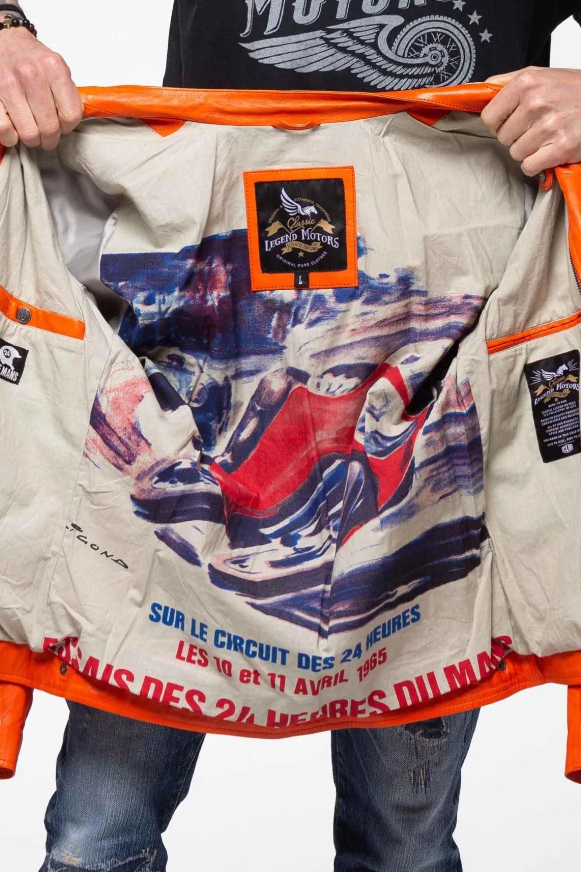 Blouson Homme 24H Le Mans Weldon Sheep Crown Orange