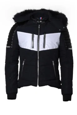 Blouson Homme Horspist Carbone Sport T Cuir Marine Noir Zz