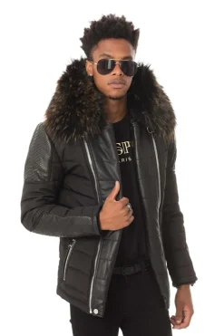 Blouson Homme Horspist Carlton Python Noir Col Or