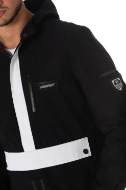 Blouson Homme Horspist Kangourou Noir Blanc