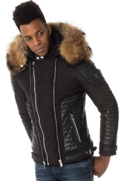 Blouson Homme Horspist Martinez Noir Col Naturel 2018