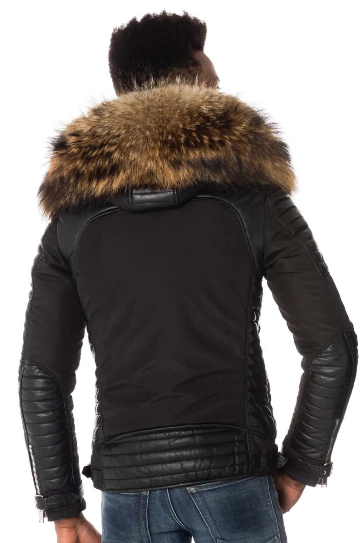 Blouson Homme Horspist Martinez Noir Col Naturel 2018