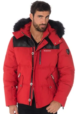 Blouson Homme Horspist Napoleon Rouge Noir
