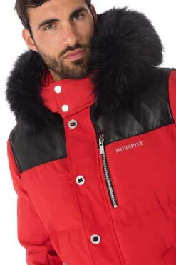 Blouson Homme Horspist Napoleon Rouge Noir